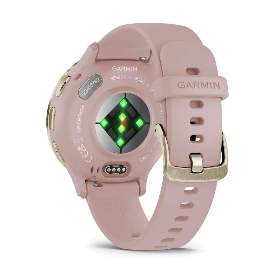 Garmin Venu 3s Music GPS Smartwatch Activity Monitor - Dust Rose Gold