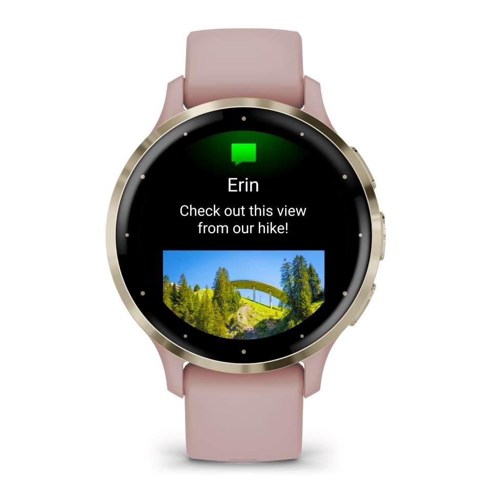 Garmin Venu 3s Music GPS Smartwatch Activity Monitor - Dust Rose Gold